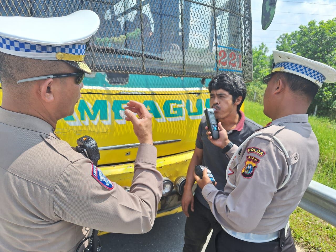 Operasi Kecepatan dan Alkohol di Tol Pekanbaru–Bangkinang
