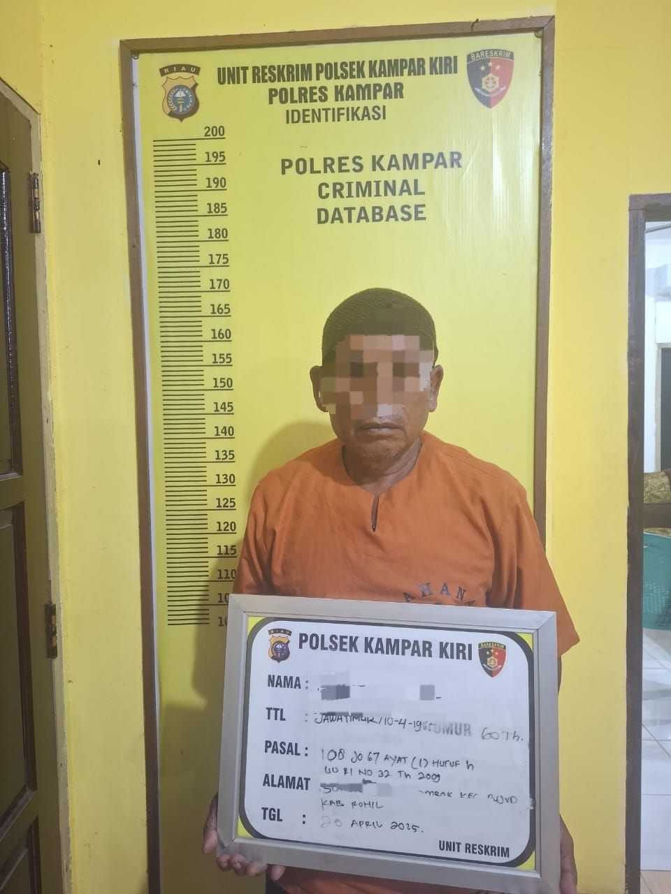 Polisi Tangkap Pelaku Pembakar Hutan di Rimbang Baling