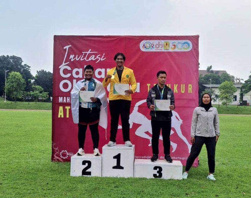 Mahasiswa Unilak Juara Nasional Lempar Martil